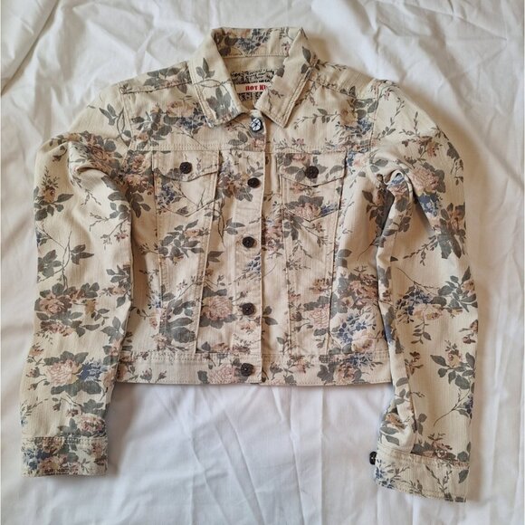 Hot Kiss Jackets & Blazers - Vintage 90s Women's Hot Kiss Floral Jacket Sz Small